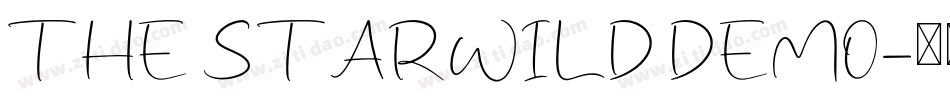 THE STARWILD DEMO字体转换